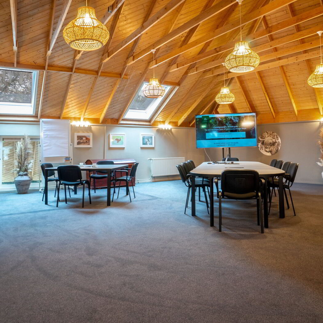 Afgesloten vergaderzolder van Restaurant 't Wildryck in Diever