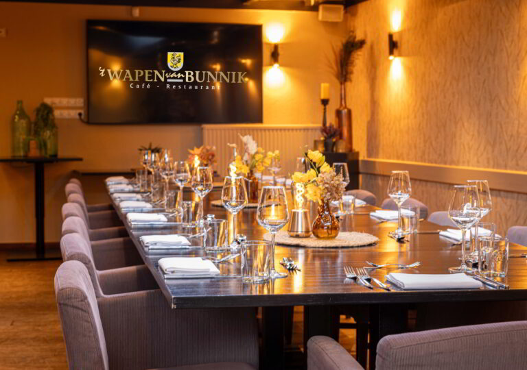 Private dining - zakelijk uit eten in Bunnik - 't Wapen van Bunnik