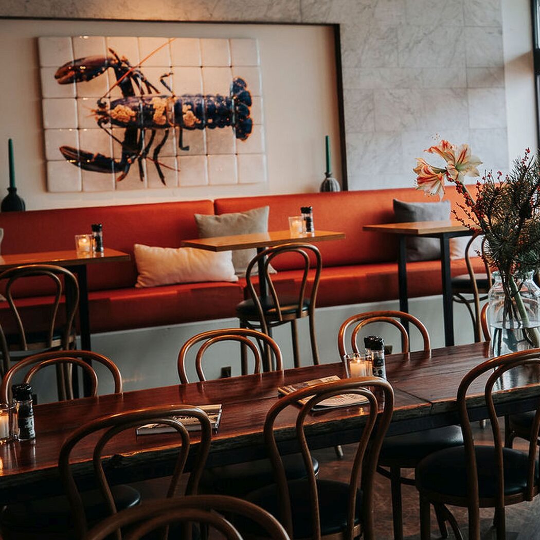 Semi private dinner in cafe gedeelte van geselecteerd restaurant Vooges aan 't IJ