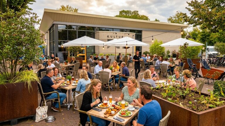 Zakenborrel, lunch of bedrijfsfeest Diepenveen - terras Hof van Salland - Business Select restaurant