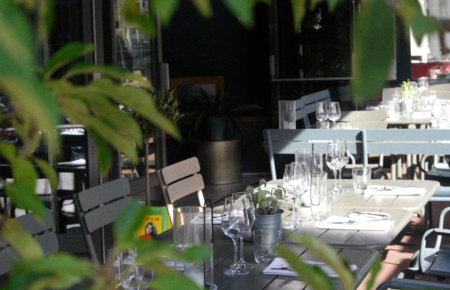 Zakelijk lunchen op terras - Bistrobar Berlin