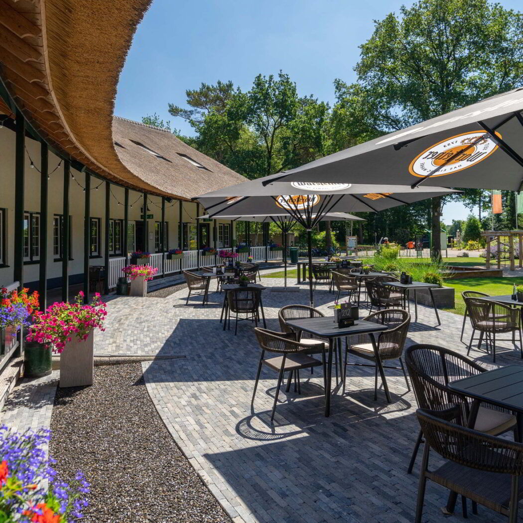 zakelijk lunchen buiten in Diever bij restaurant 't Wildryck